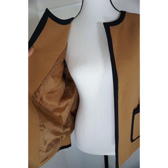 Nine West Women's Ponte Neck Jacket w/ Trimming Detail - Size 8 - Picture 14 of 16